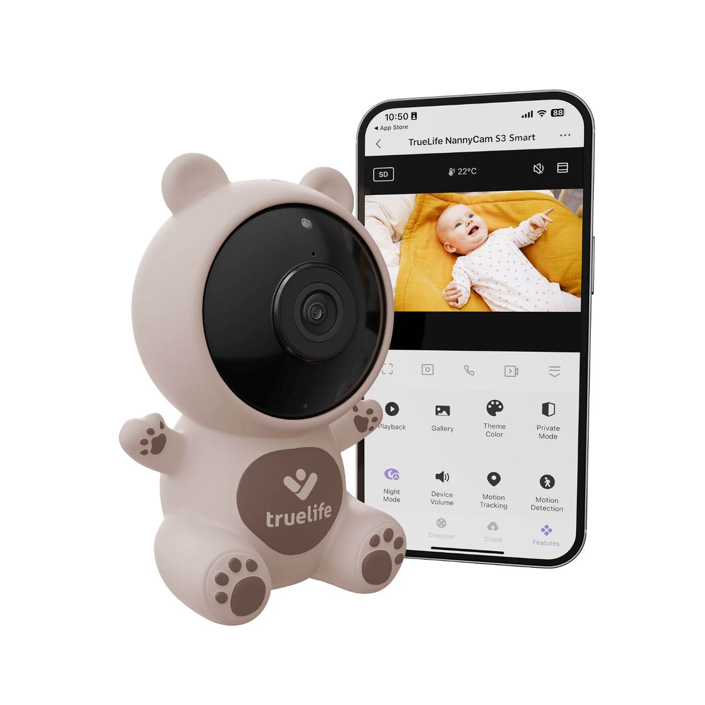 TrueLife NannyCam S3 Smart - digitální video chůvička2 