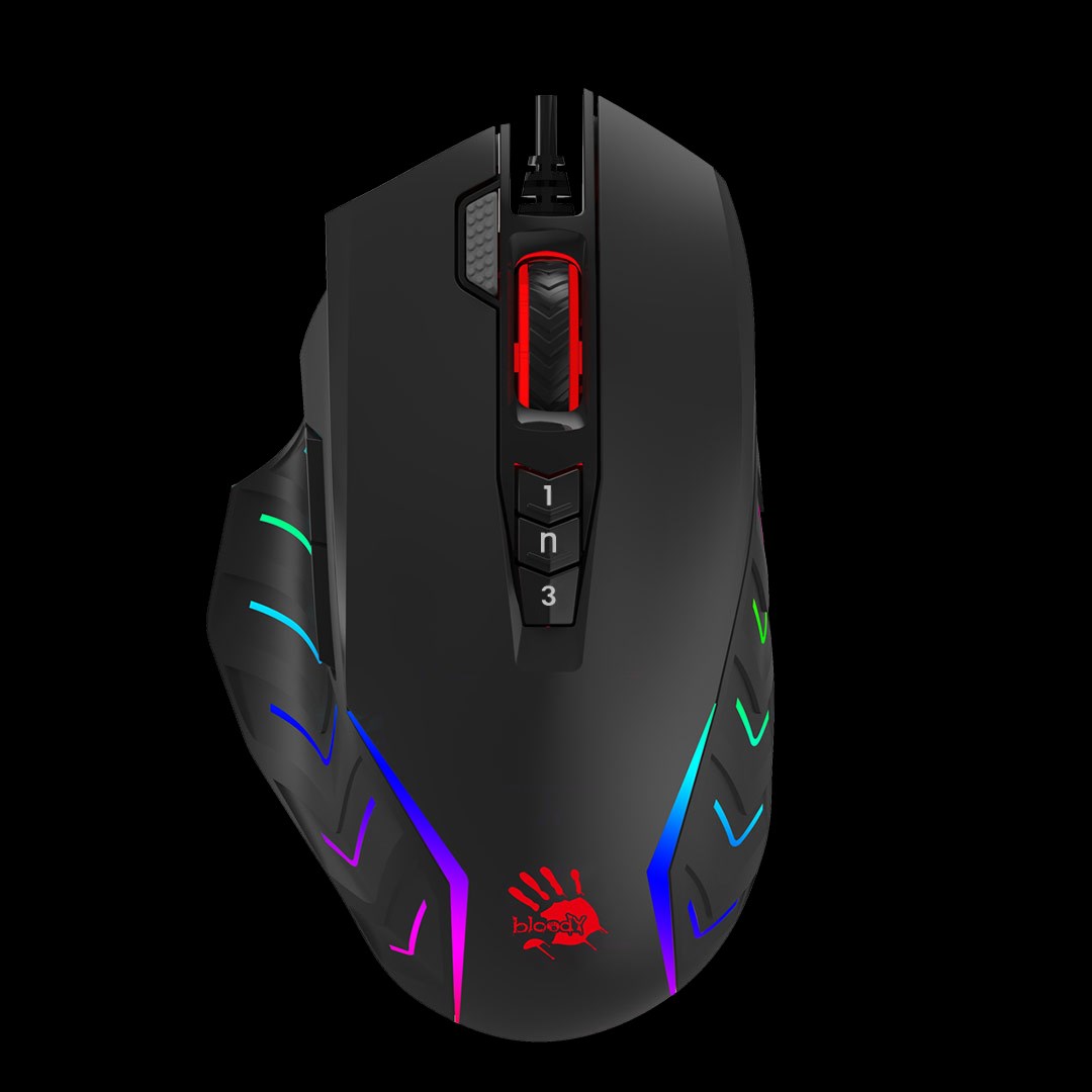 A4tech Bloody Myš J95S Activated,  podsvícená herní myš,  8000 DPI,  USB,  Černá0 