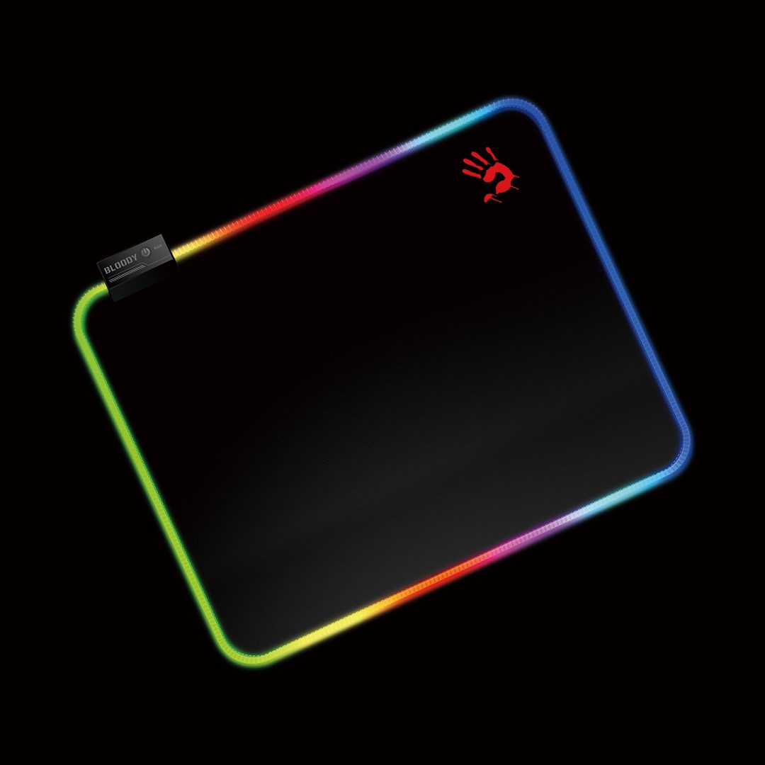 A4tech Bloody Podložka pod myš MP-45N,  vel. L (450×400mm),  RGB,  Černá1 