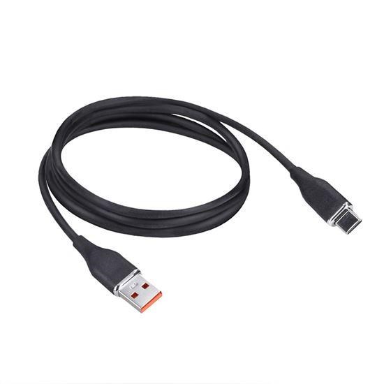 Solight USB-C kabel,  USB 2.0 A konektor - USB-C 3.1 konektor,  silikon,  1m1 