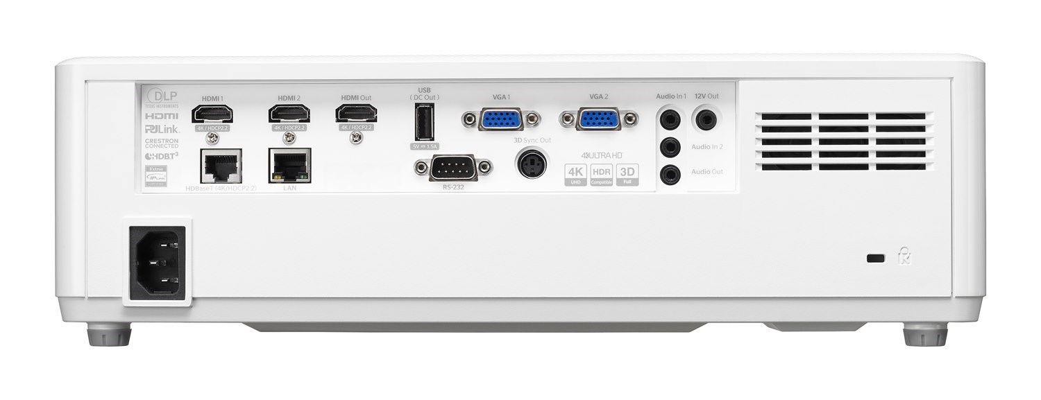 Optoma projektor ZK708T (DLP,  Laser,  3840x2160,  7000 ANSI,  2xHDMI,  2xVGA,  RS232,  USB-A,  RJ45,  repro 2x15W)1 