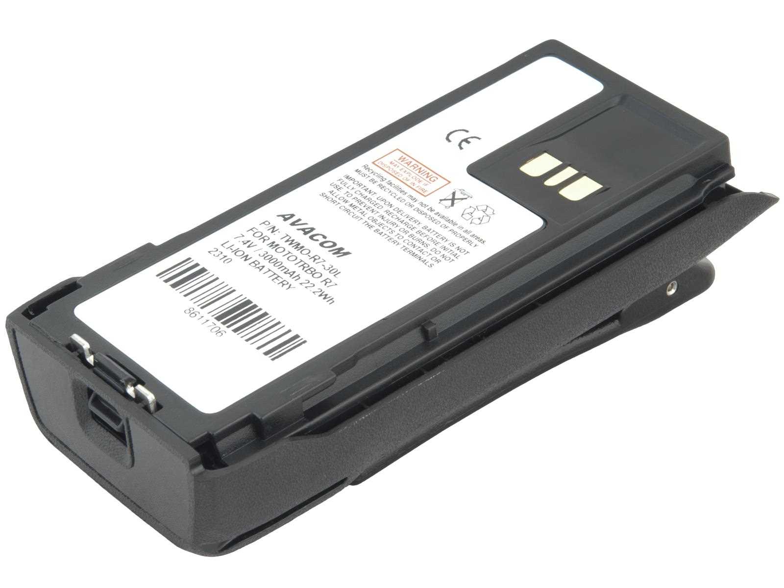 AVACOM baterie pro radiostanice Motorola MOTOTRBO R7,  R7a Li-Ion 7, 4V 3000mAh0 
