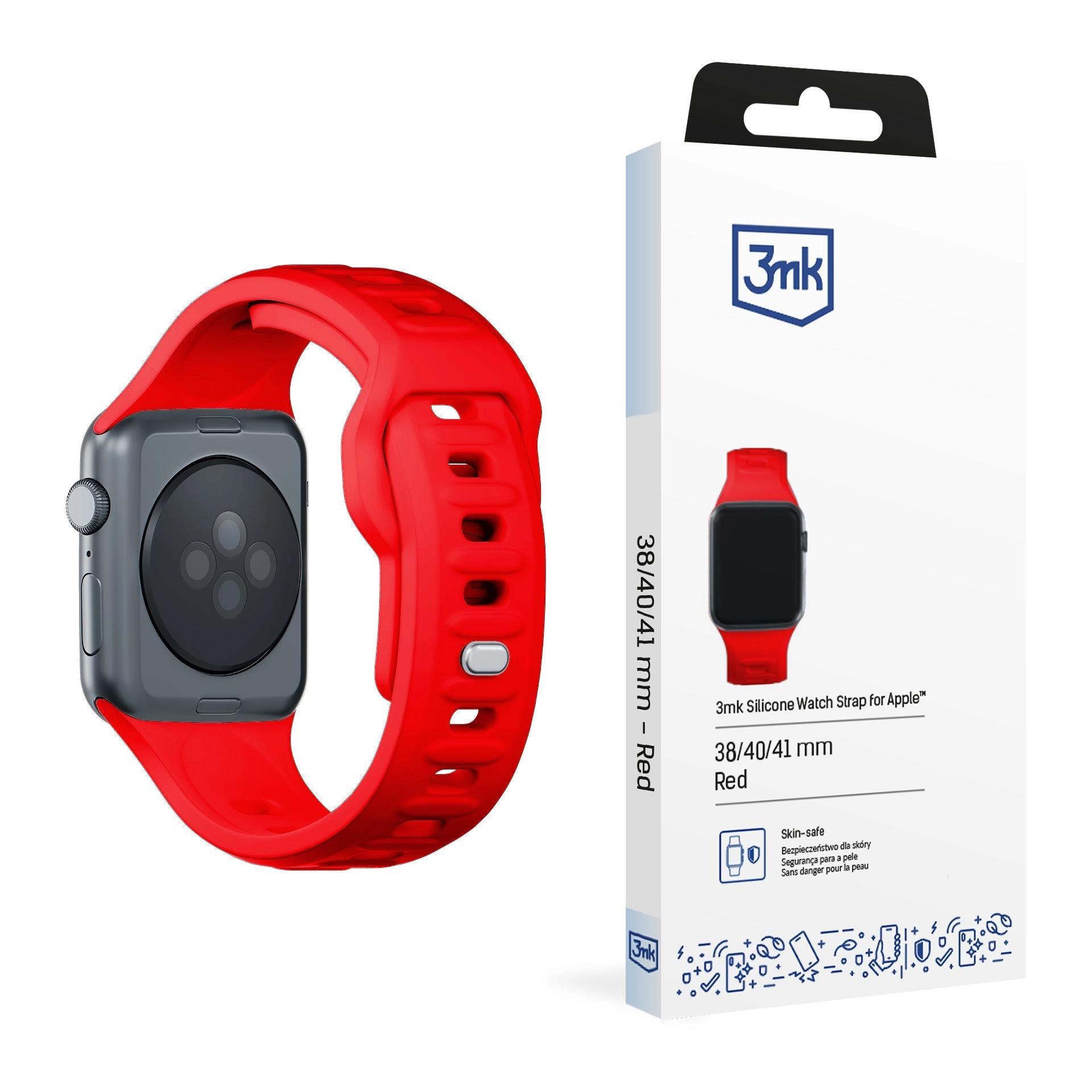 3mk řemínek Watch Strap pro Apple 38/ 40/ 41 mm Red0 