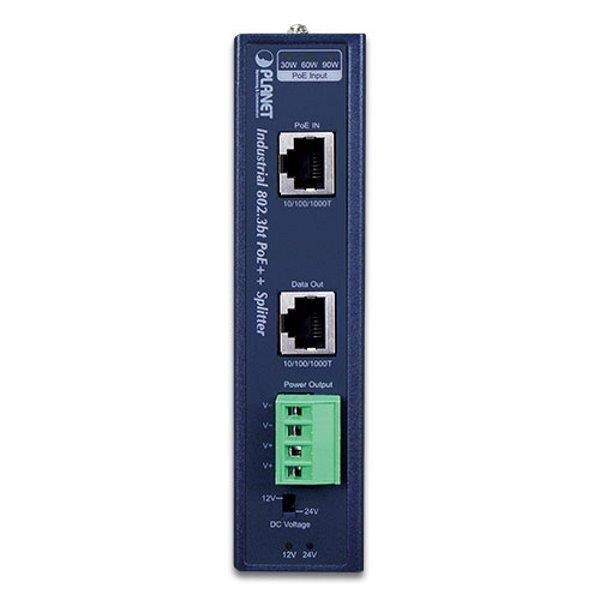 Planet IPOE-173S napájení po ethernetu IEEE802.3bt,  70W,  1xGbE,  DIN,  IP30,  -40 až 75 C1 