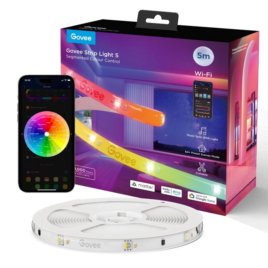 Govee WiFi RGBICW Smart PRO LED pásek 5m Matter - extra odolný1 