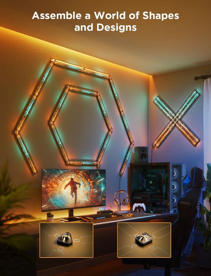 Govee Smart Gaming (4+1) nástěnné světlo - RGBIC5 