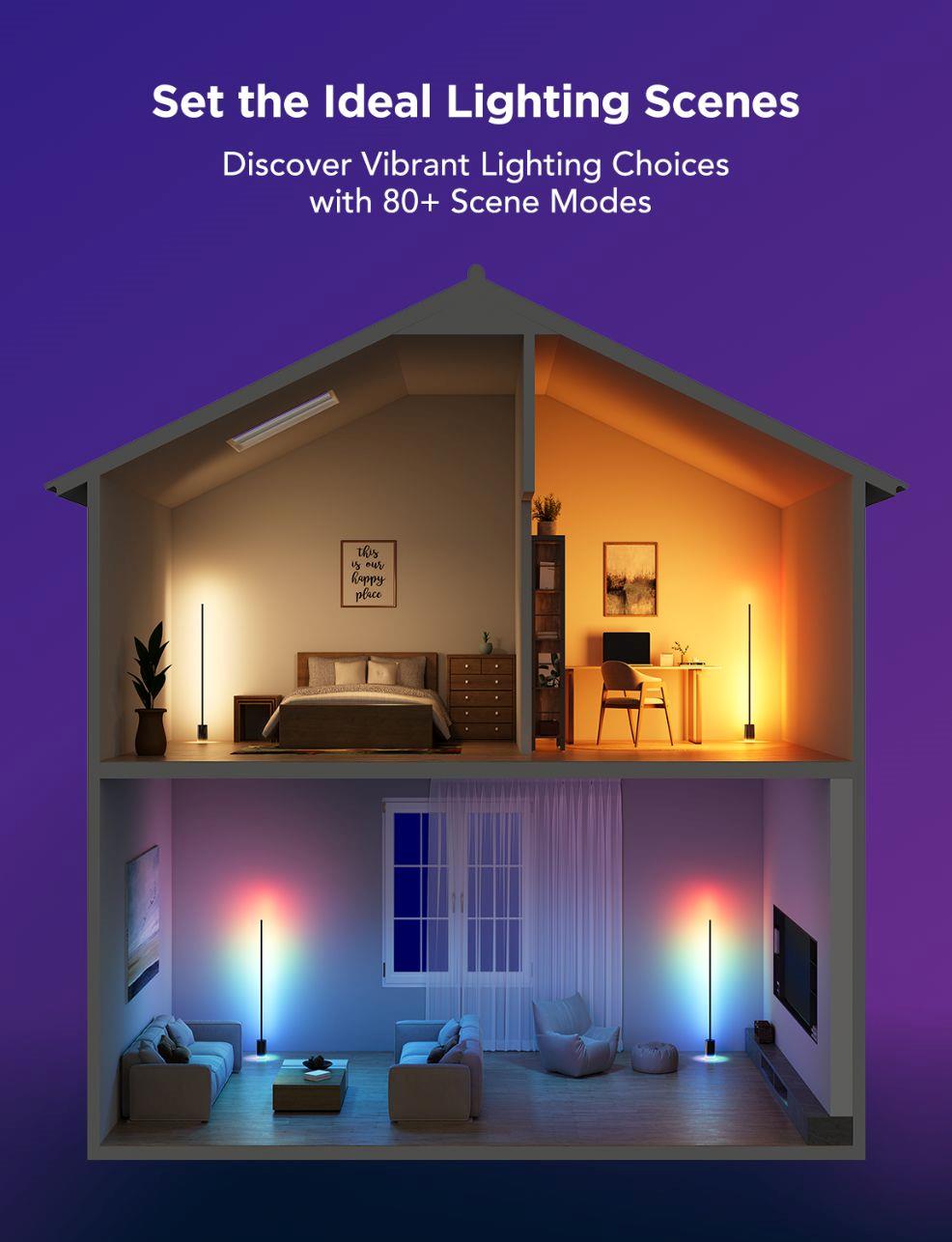 Govee RGBICWW Floor Lamp 2 RGBICWW Matter + ovladač4 