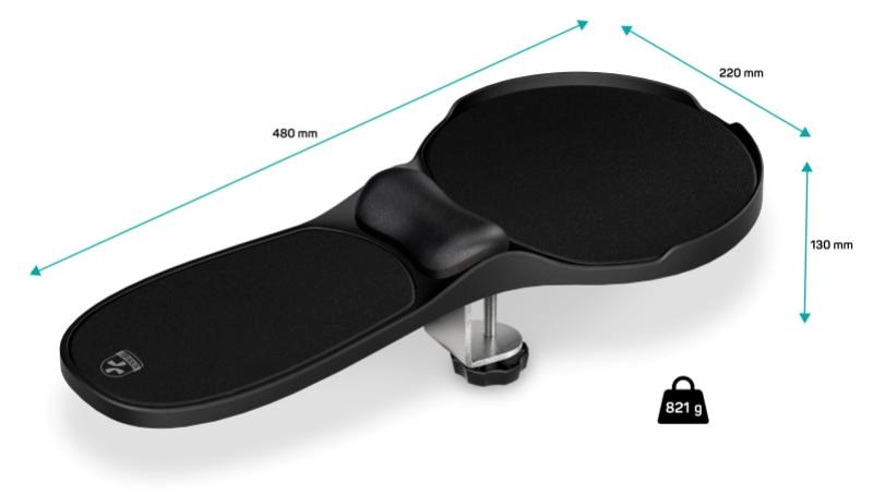 CONNECT IT Loketní opěrka ArmRest PRO For Health,  Šedá2 