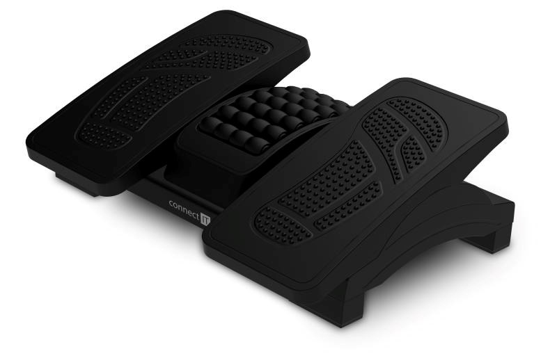 CONNECT IT Podložka pod nohy DoubleLegPad PRO For Health,  černá2 