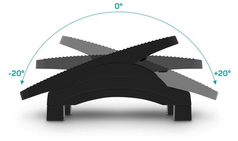 CONNECT IT Podložka pod nohy DoubleLegPad PRO For Health,  černá4 