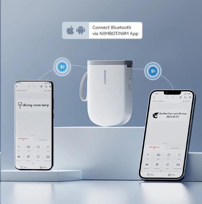 Niimbot Tiskárna štítků D11-H Smart,  bílá + role štítků 160 ks3 