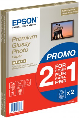 Papier EPSON A4 Premium Glossy Photo 255g/ m2 (2x15 listov) 2 za cenu 10 