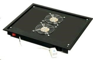 TRITON Ventilačná jednotka horná (dolná),  2 ventilátory-230V/ 30W,  termostat,  sivá0 