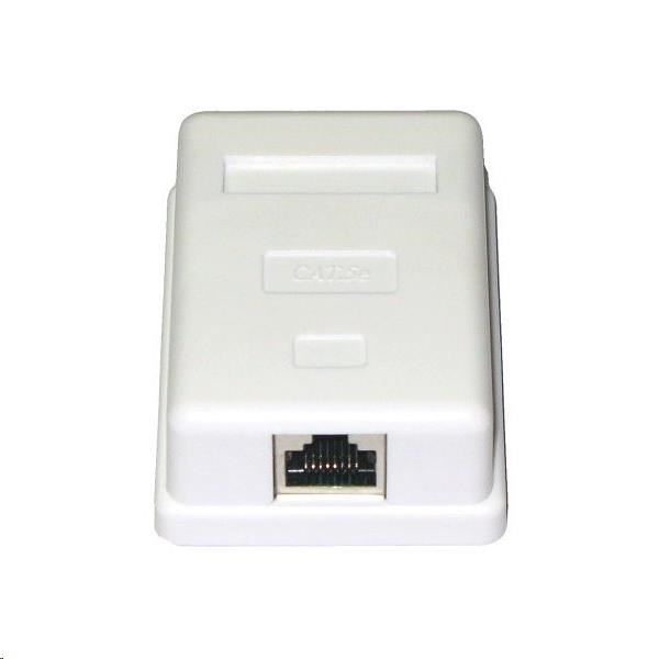 Zásuvka STP 1x RJ45 Cat5E,  blok 110,  na omítku0 