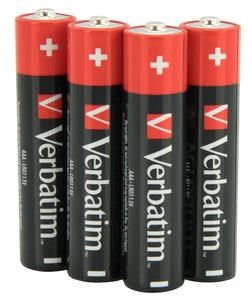 VERBATIM Alkalické baterie AAA,  4 PACK ,  LR31 