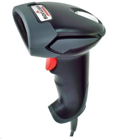 Laserová čítačka Virtuos HT-900A,  USB (emulácia klávesnice/ RS232),  čierna2 