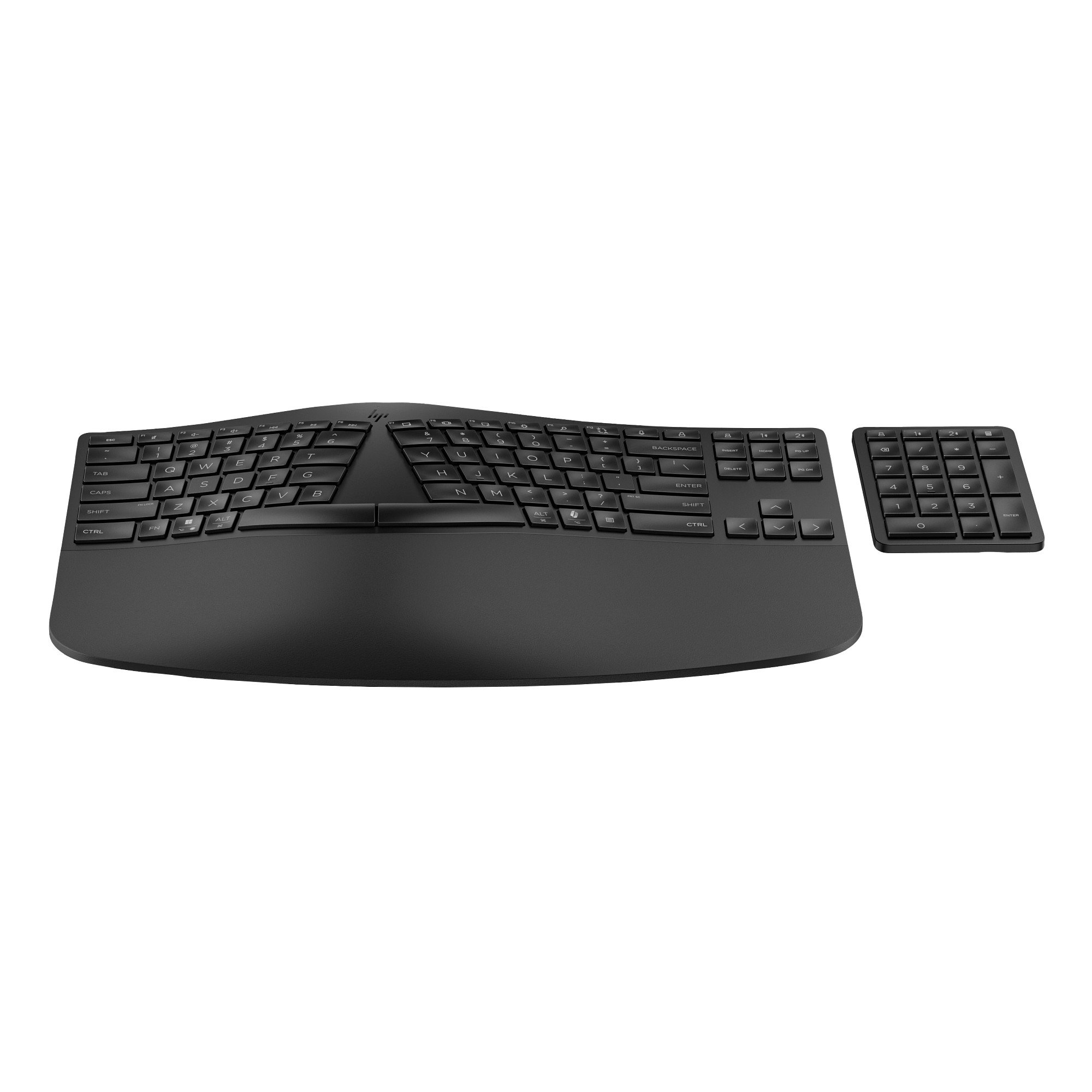 HP 960 Black Ergonomic Wireless Keyboard - bezdrátová ergonomická klávesnice CZ/ SK3 