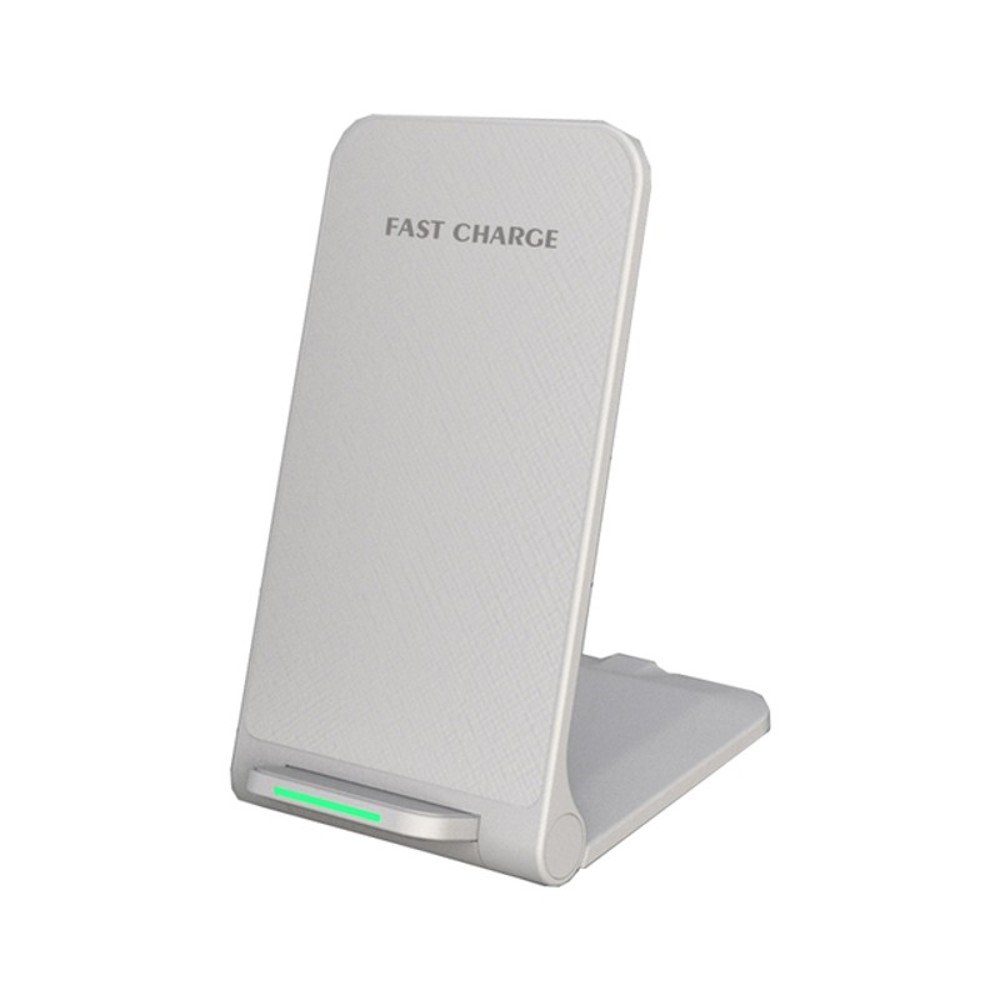 1stCOOL bezdrátová QI nabíječka H18,  skládací stojánek,  USB-C,  bílá0 