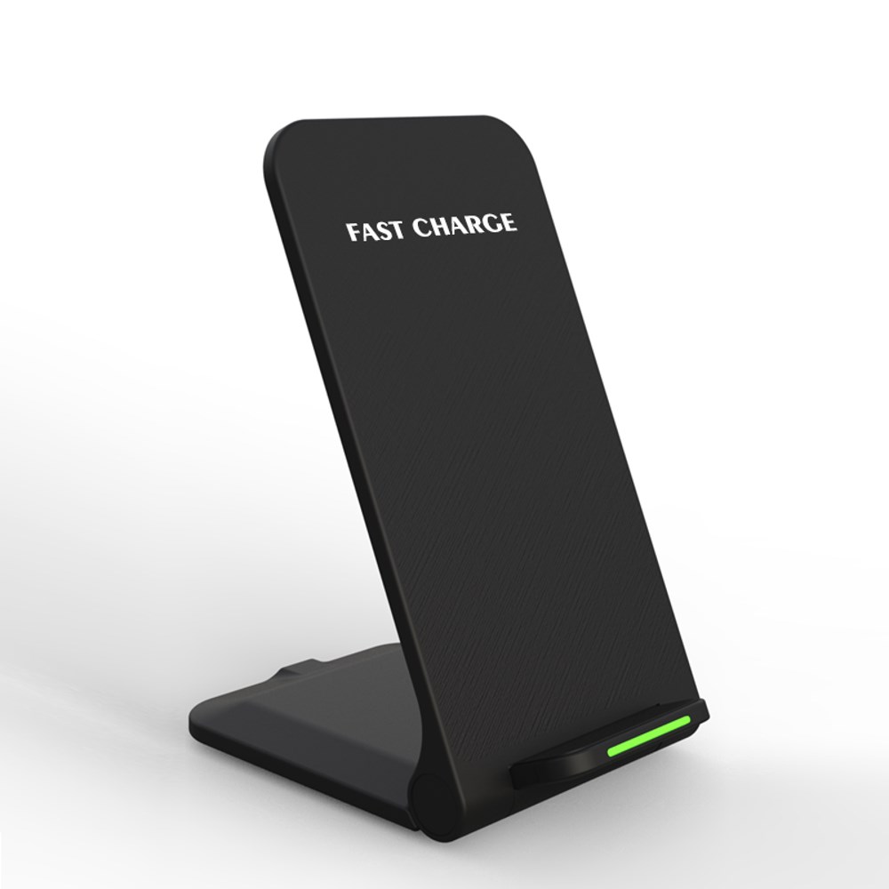 1stCOOL bezdrátová QI nabíječka H18,  skládací stojánek,  USB-C,  černá2 