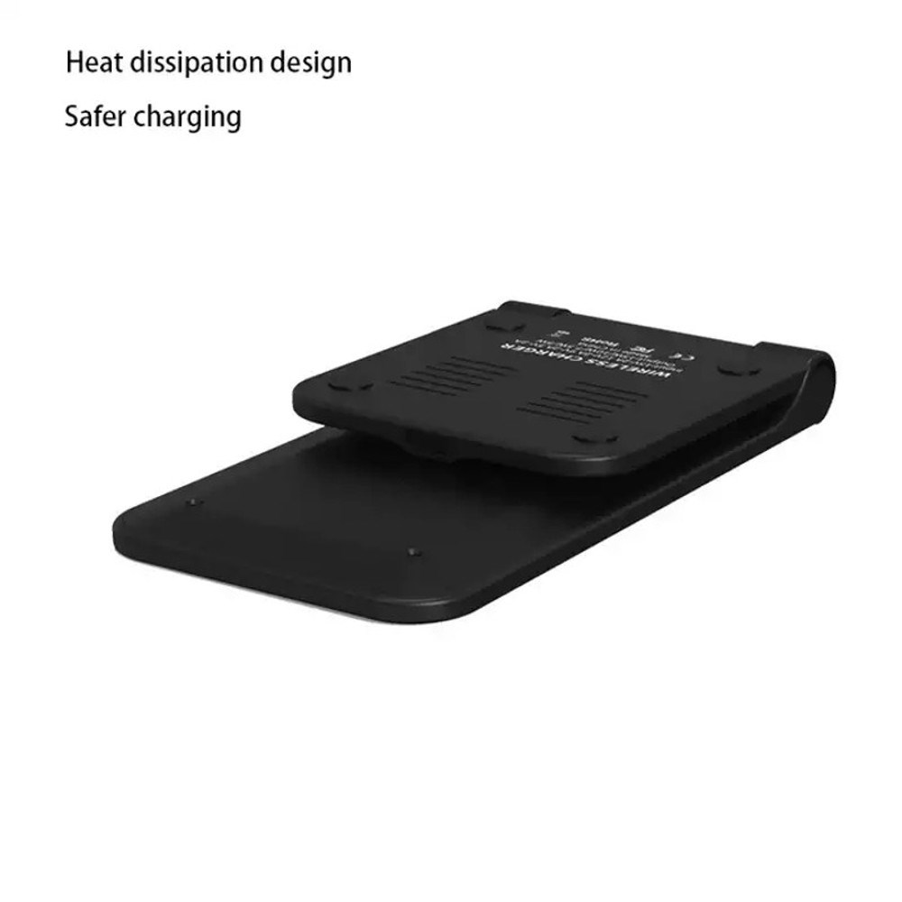 1stCOOL bezdrátová QI nabíječka H18,  skládací stojánek,  USB-C,  černá4 