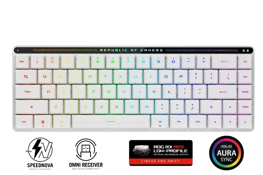 ASUS klávesnice ROG FALCHION RX Low profile (ROG NX Snow),  US1 