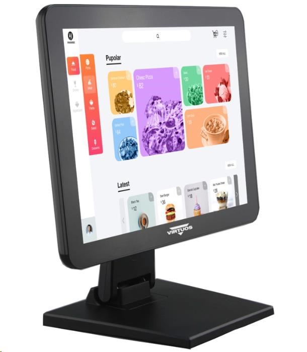 Virtuos 15"" LCD BMonitor BM-1500,  dotykový,  čtečka magnet. karet,  HDMI,  VGA,  USB3 