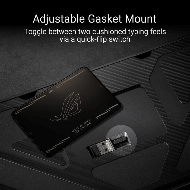 ASUS Klávesnice ROG Azoth Extreme,  Mechanická,  Bezdrátová BT,  RF 2.4GHz,  US,  černá11 