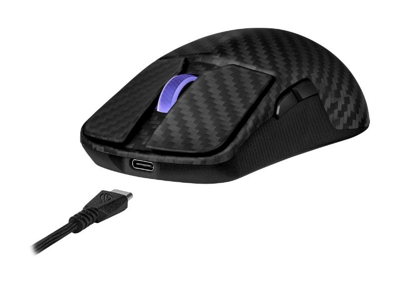 ASUS Herní myš ROG Harpe Ace Extreme,  Bezdrátová BT,  RF 2.4GHz,  černá6 