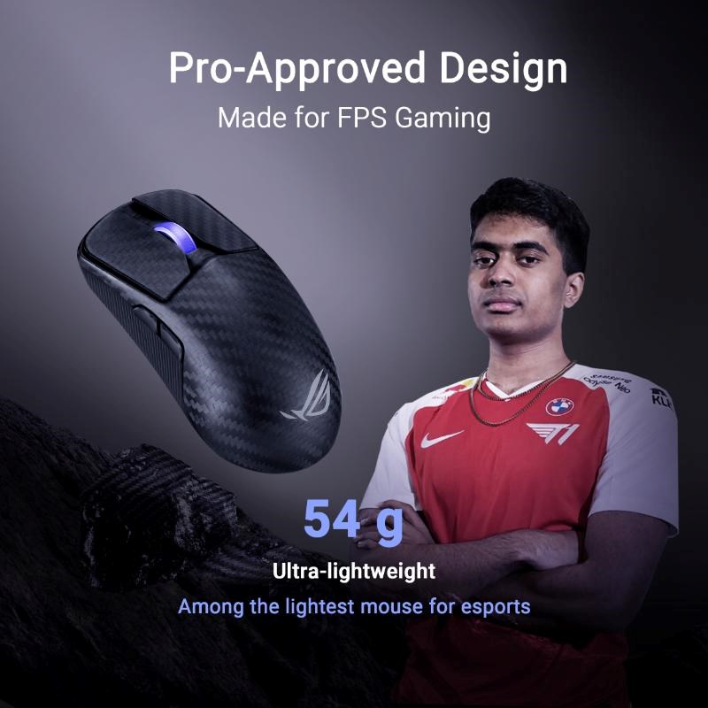 ASUS Herní myš ROG Harpe Ace Extreme,  Bezdrátová BT,  RF 2.4GHz,  černá8 