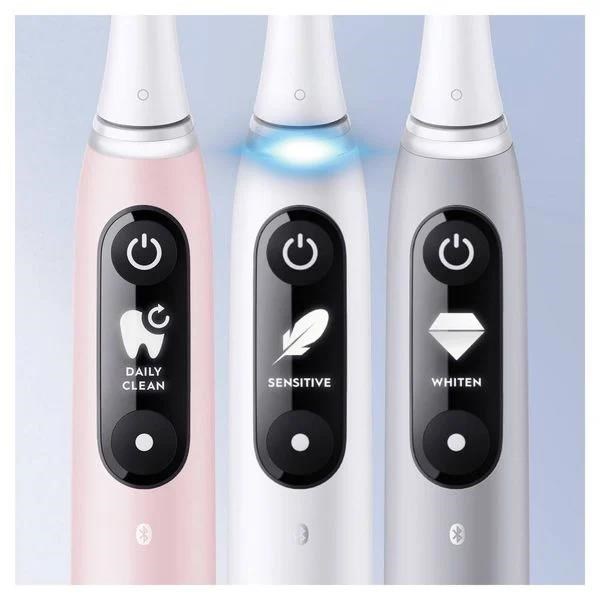 Oral-B iO Series 6s elektrický zubní kartáček,  časovač,  tlakový senzor,  5 programů,  aplikace Oral-B,  bílá3 