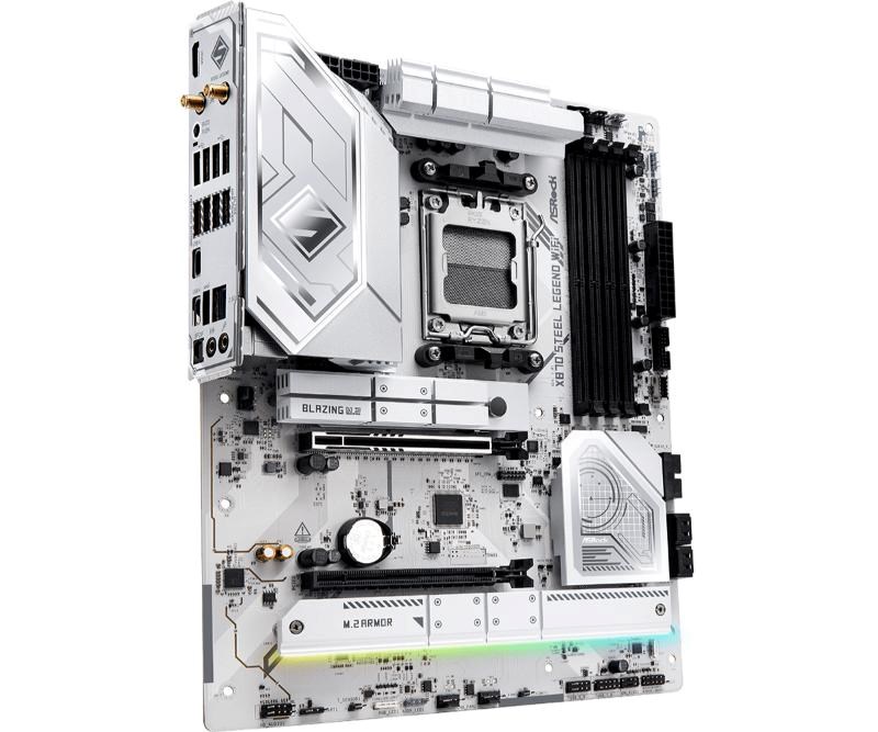 ASRock MB Sc AM5 X870 STEEL LEGEND WIFI,  AMD X870,  4xDDR5,  1xHDMI,  2xUSB4,  WI-FI0 
