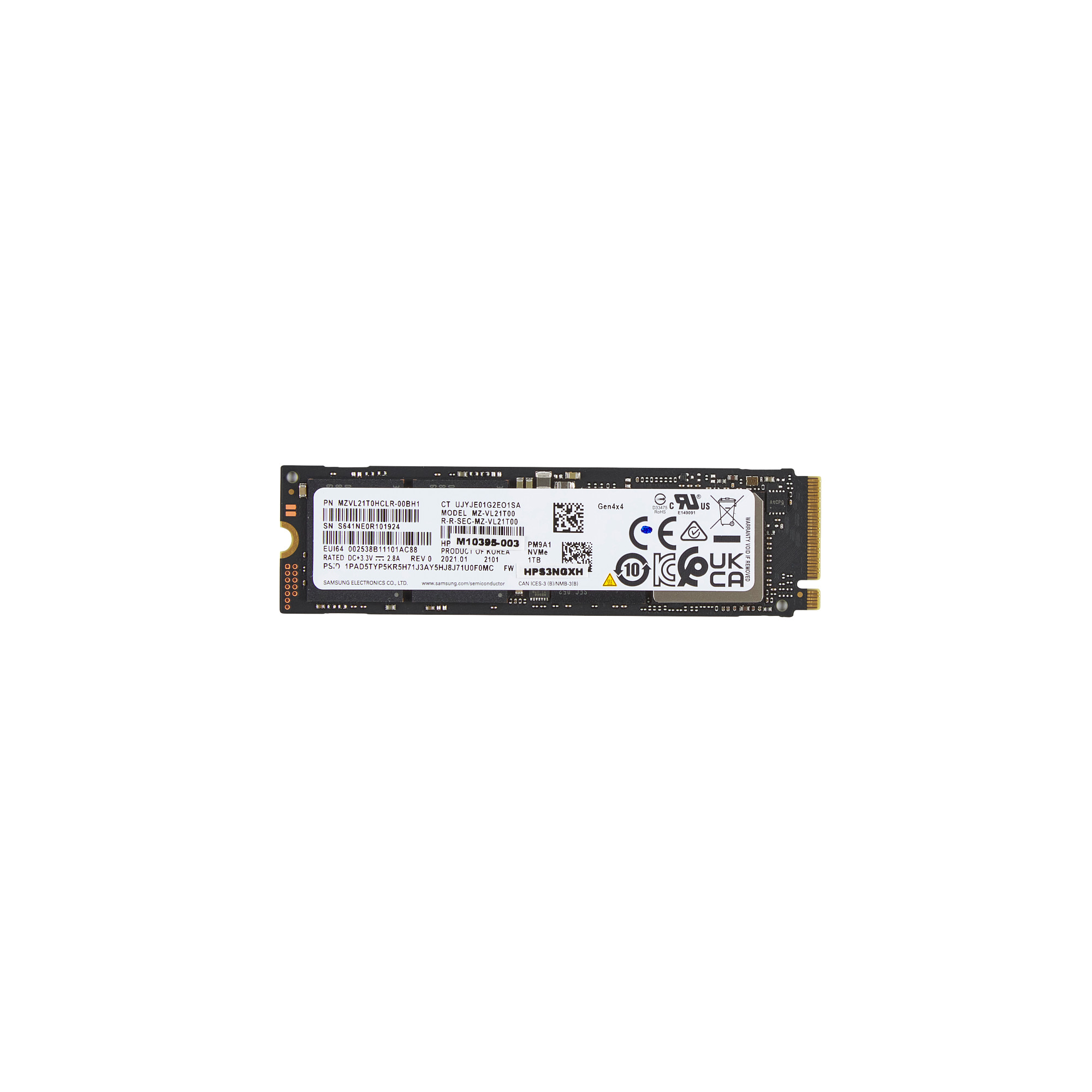 HP 1TB PCIe-4x4 NVMe Solid State Drive0 