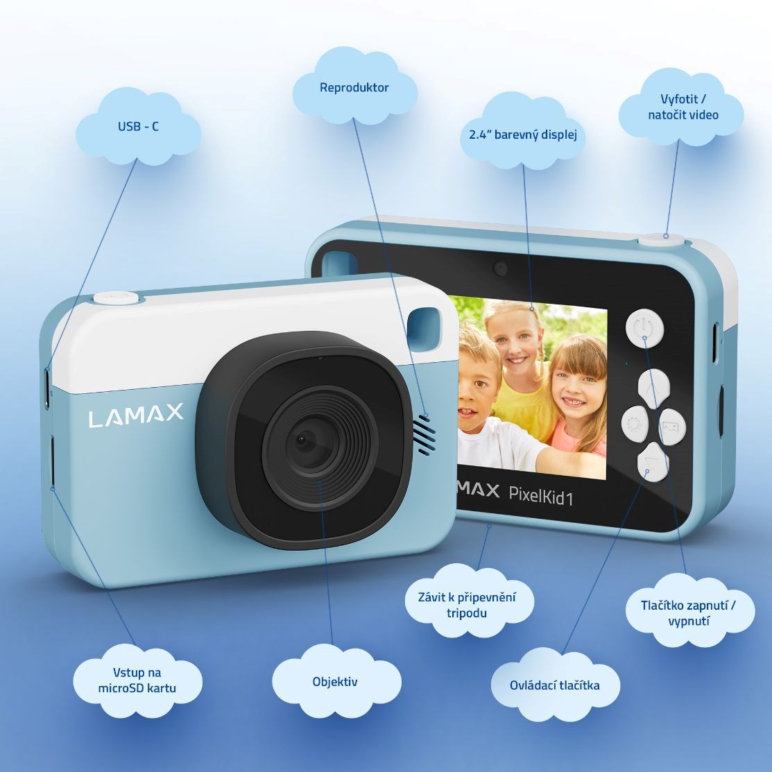 LAMAX PixelKid1 Blue3 