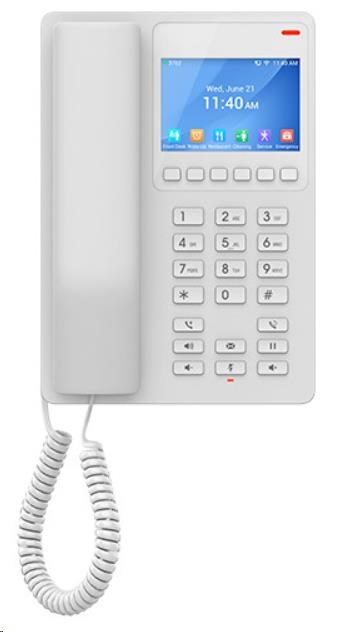Grandstream GHP630W SIP WiFi hotelový telefon s displejem bílý0 