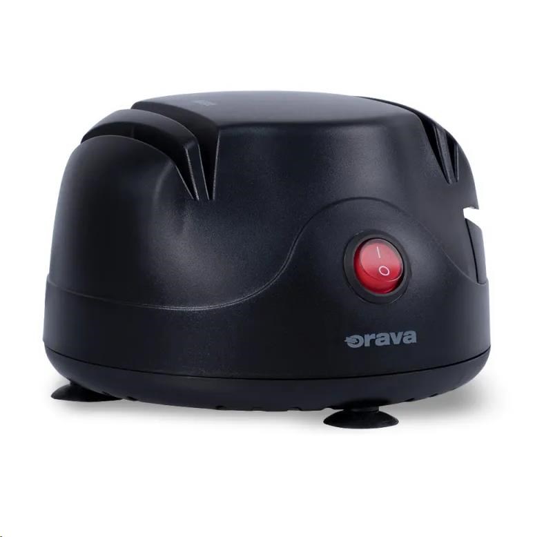 ORAVA elektrická bruska na nože a nůžky,  dvoustupňový ostřící systém,  kompaktními rozměry,  černá1 