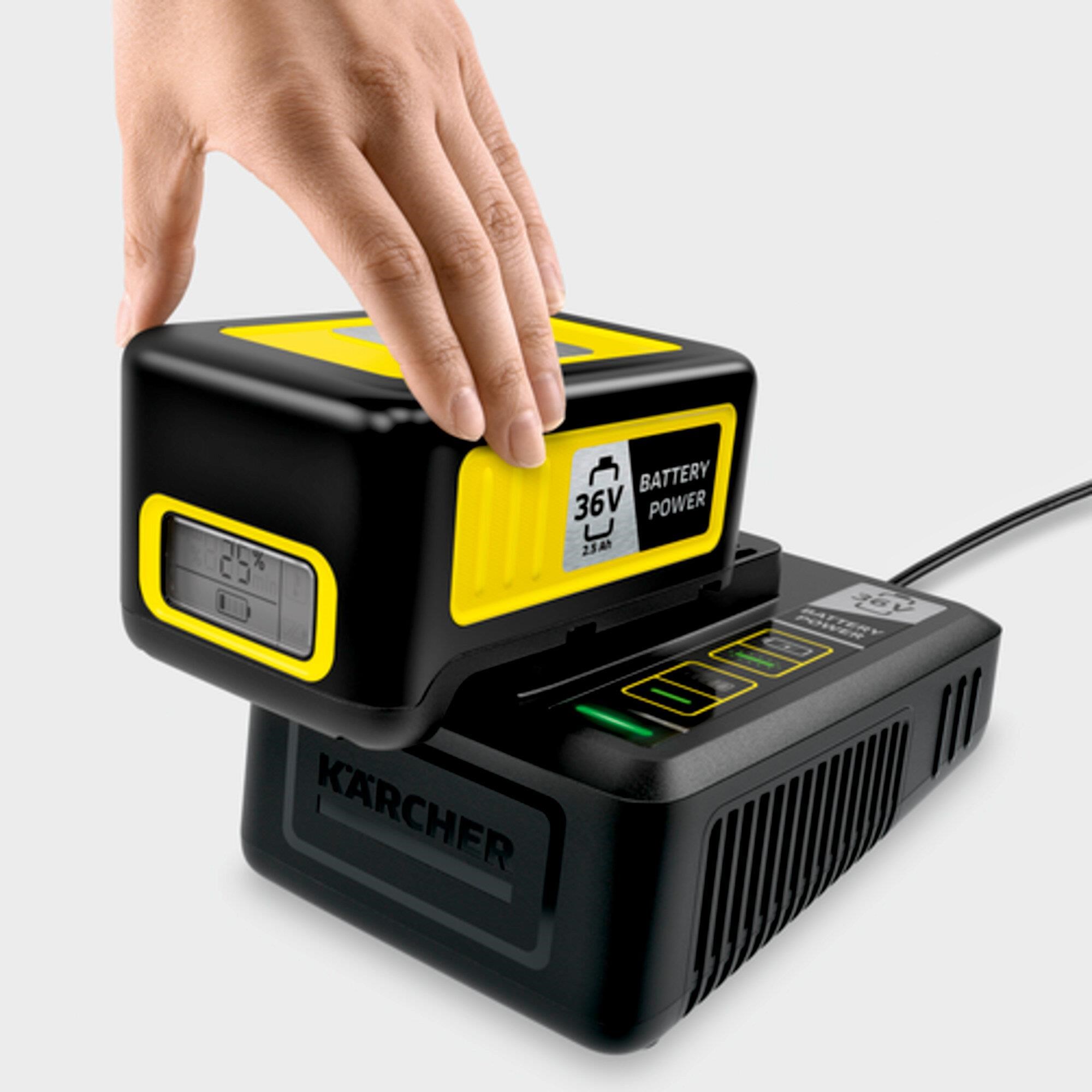 Kärcher Starter Kit Battery Power 36/ 25 vyměnitelná baterie a rychlonabíječka3 