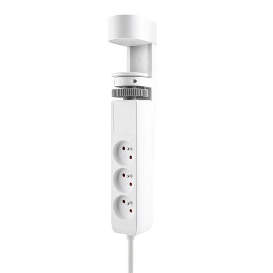 Solight 3z + USB A+C přenosné stolní zásuvky,  2m,  bílá,  USB rychlonabíječka 20W PD0 