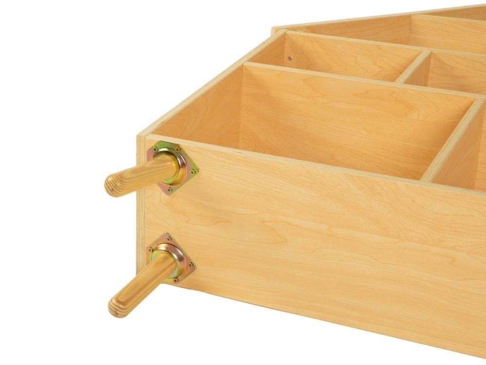 Montessori dětská knihovna (regál) - domeček3 