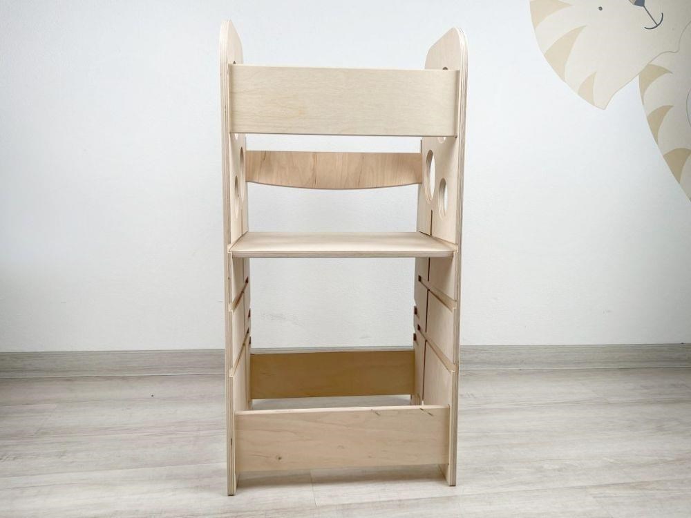 Rostoucí učící věž 3v1 Bublina Max 75 cm,  přírodní (natur)6 