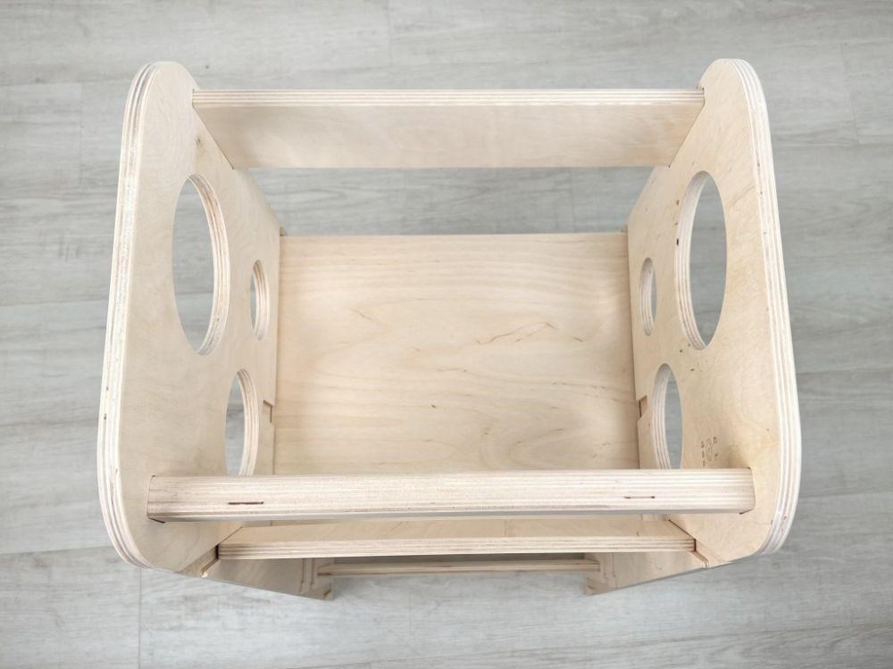 Rostoucí učící věž 3v1 Bublina Max 75 cm,  přírodní (natur)7 
