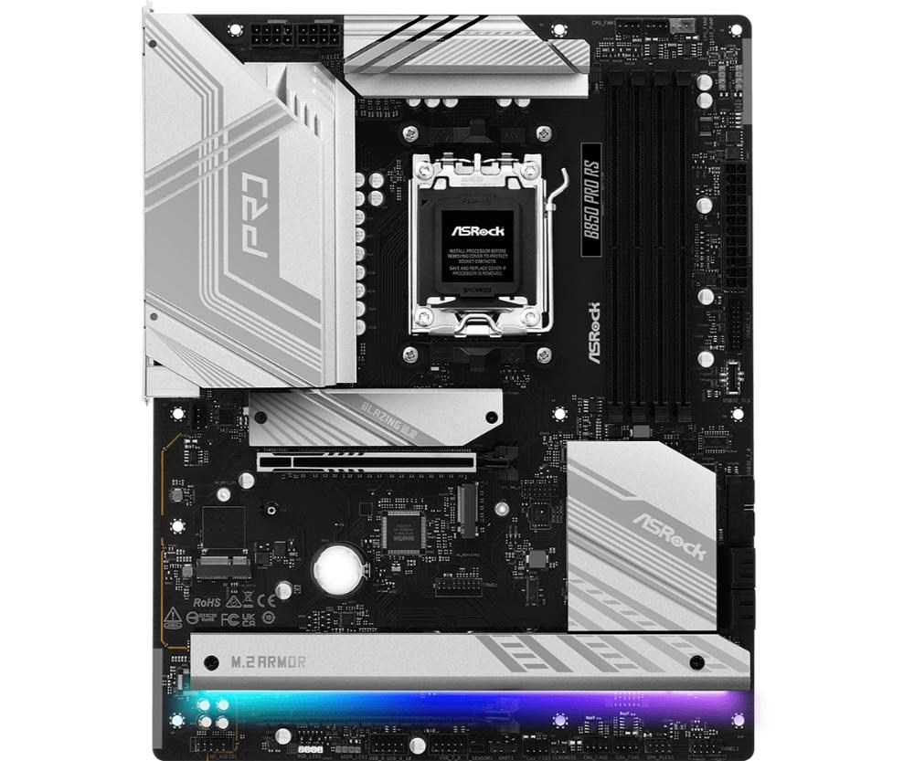 ASRock MB Sc AM5 B850 Pro RS,  AMD B850,  4xDDR5,  1xUSB-C,  1xHDMI,  ATX1 