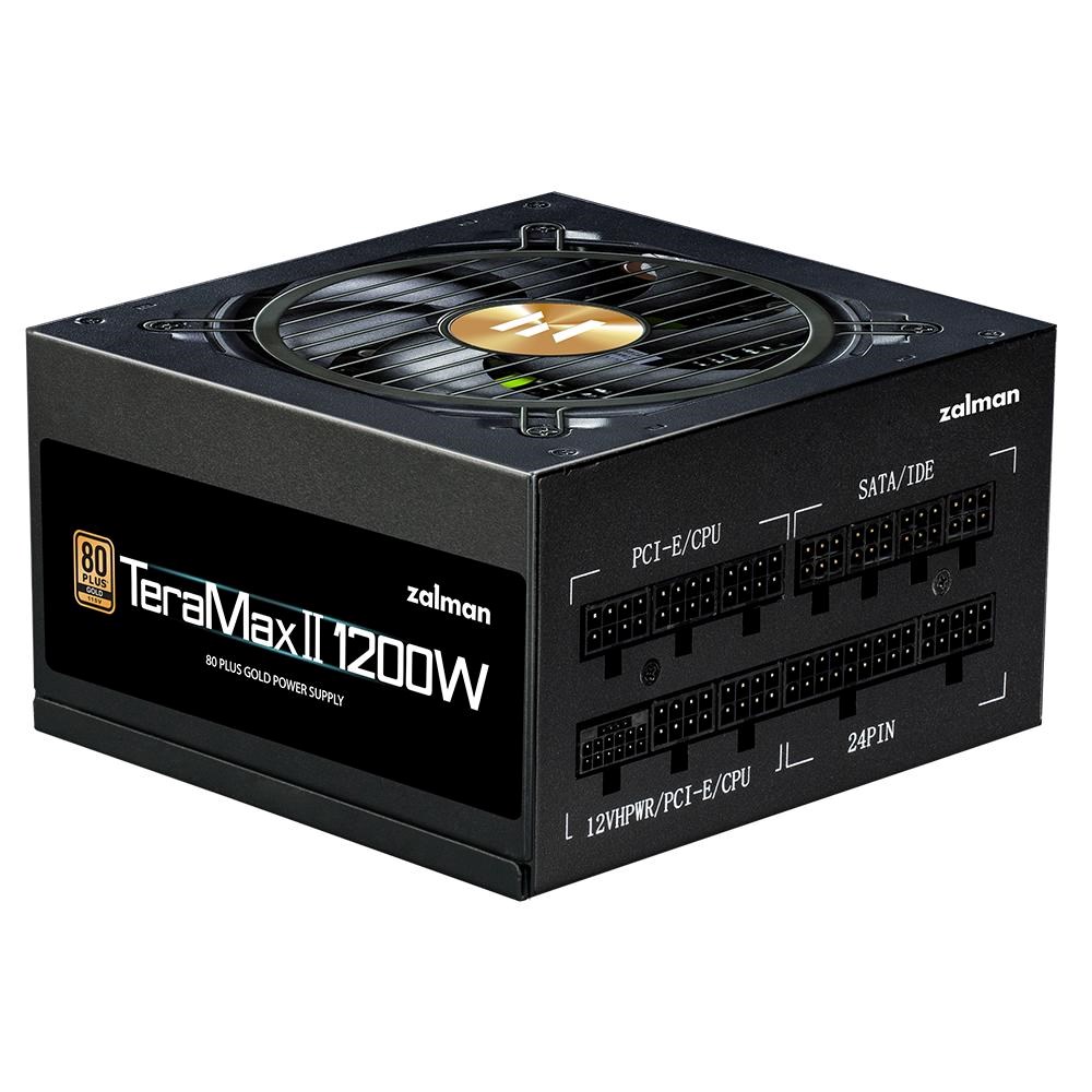 ZALMAN zdroj TeraMax II,  1200W,  120mm,  80Plus Gold,  Plně Modulární,  ATX 3.0,  černá0 