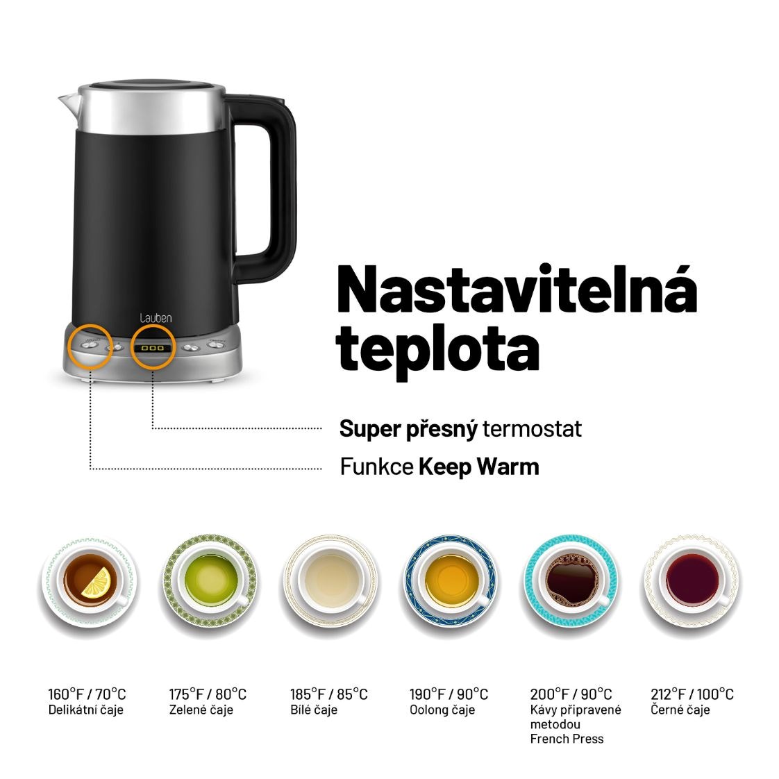 Lauben Electric Kettle EK17SB0 