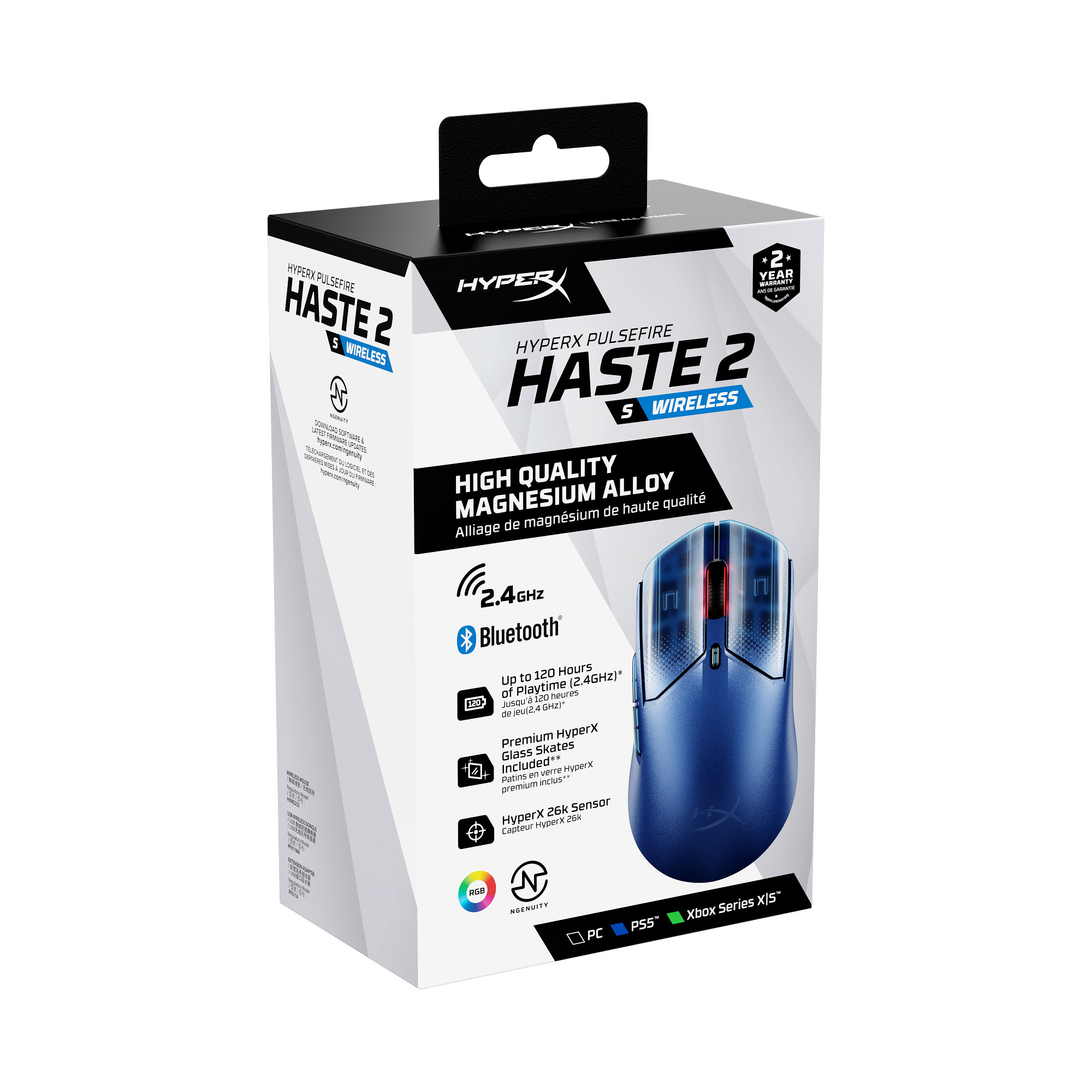 HyperX Pulsefire Haste 2 S Navy Wireless Gaming Mouse,  myš2 