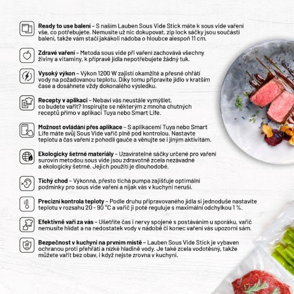 Lauben Smart Sous Vide 1200SB2 