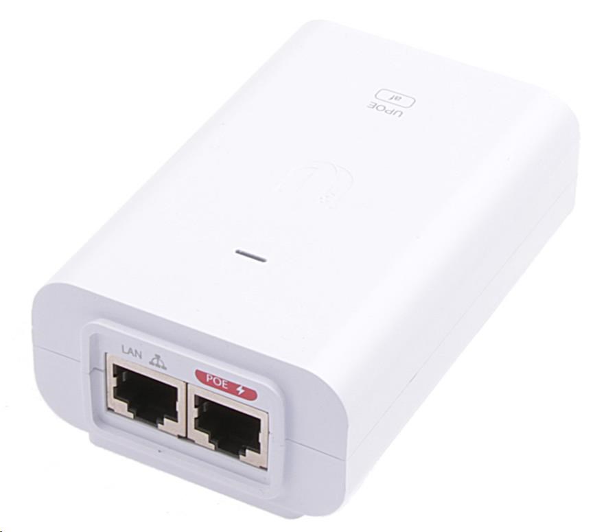UBNT U-POE-af - Gigabitový PoE injektor 48V/  0, 32A- biely0 
