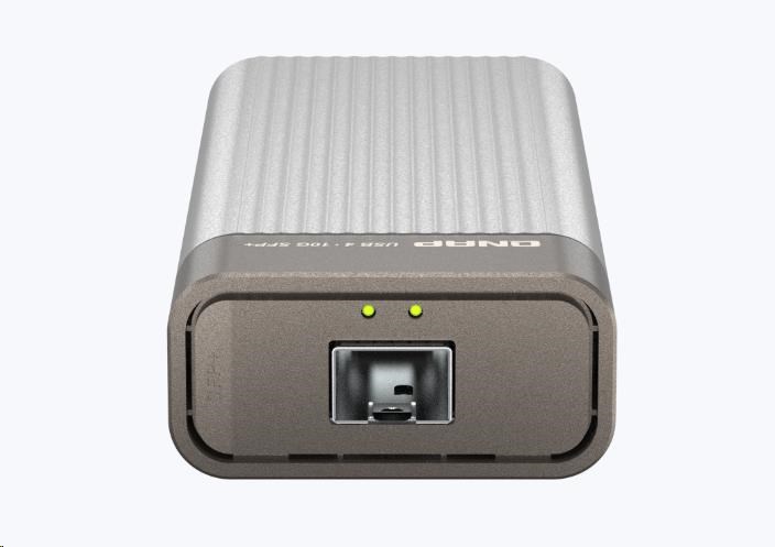 QNAP QNA-UC10G1SF adaptér USB-C/ Thunderbolt 4 na SFP+ (1xSFP+, 1xUSB-C4/ TB4, fanless)1 