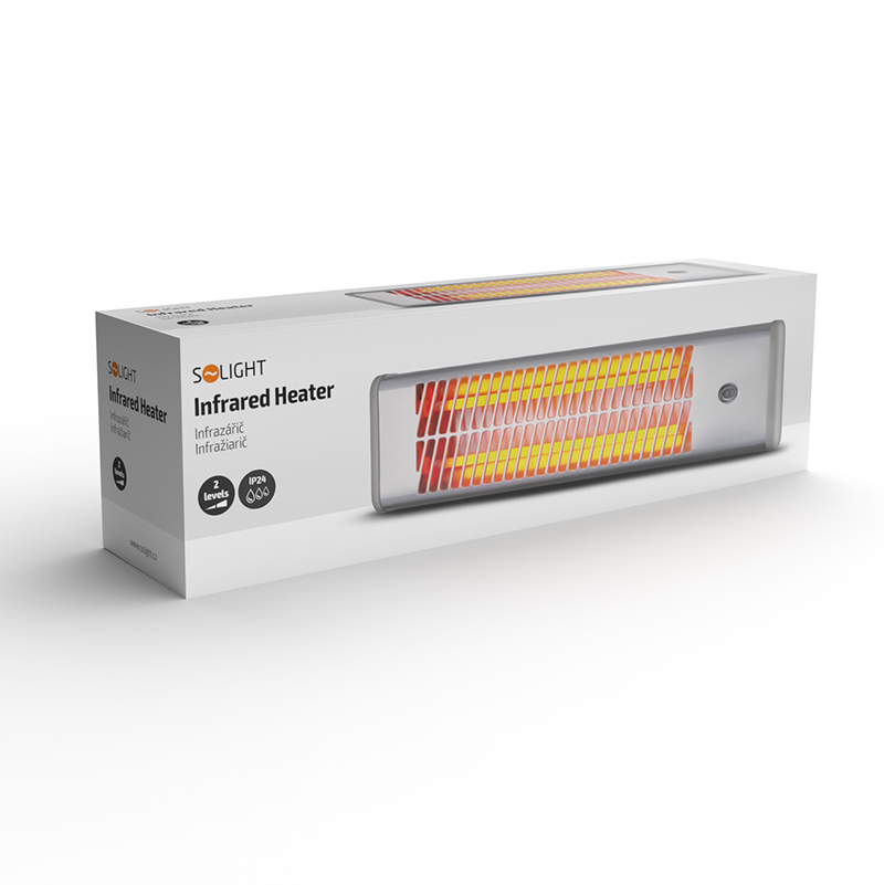 Solight infrazářič - topný výkon 1200 W,  2 nastavitelné úrovně vytápění3 