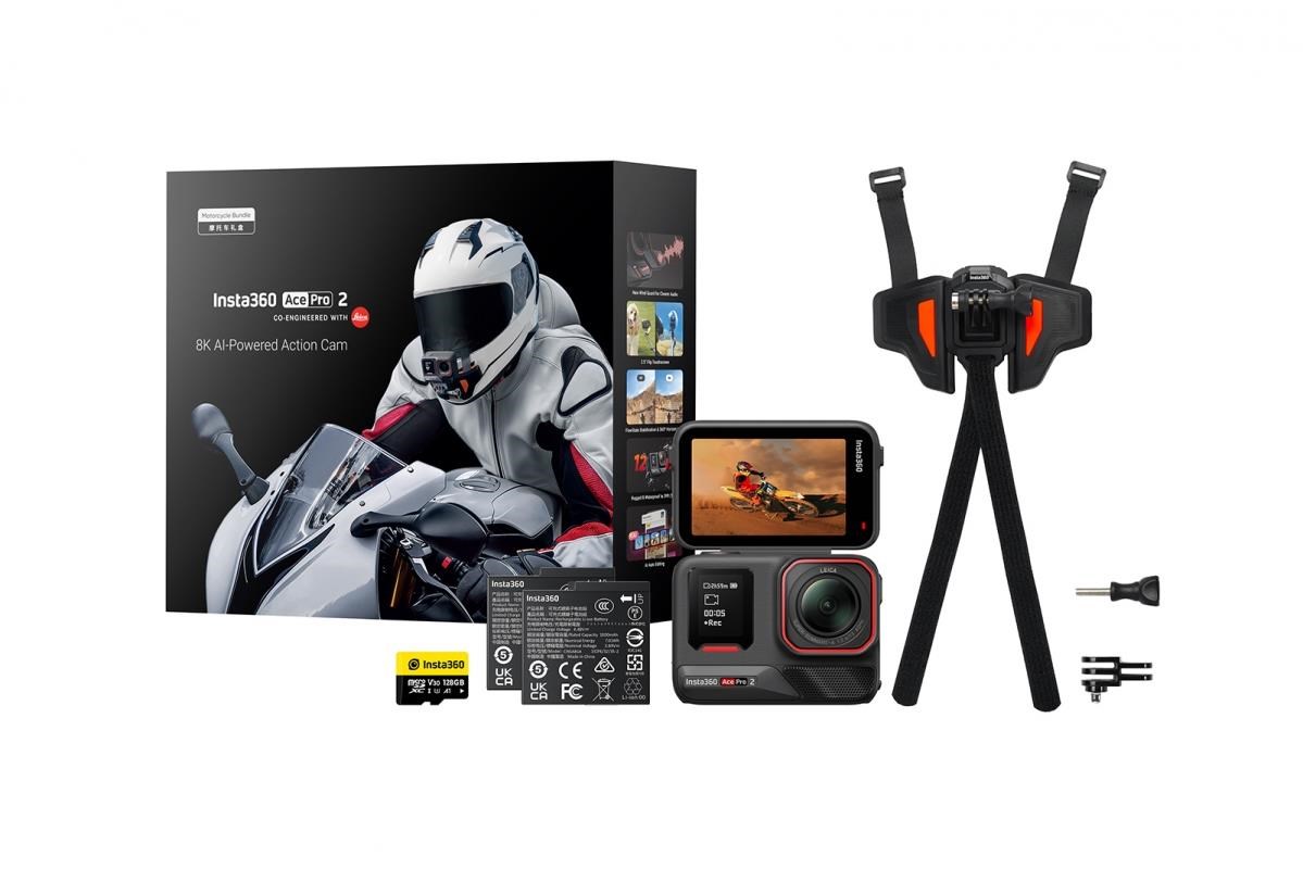 Insta360 Ace Pro 2 Motocyklový balíček akční kamera0 
