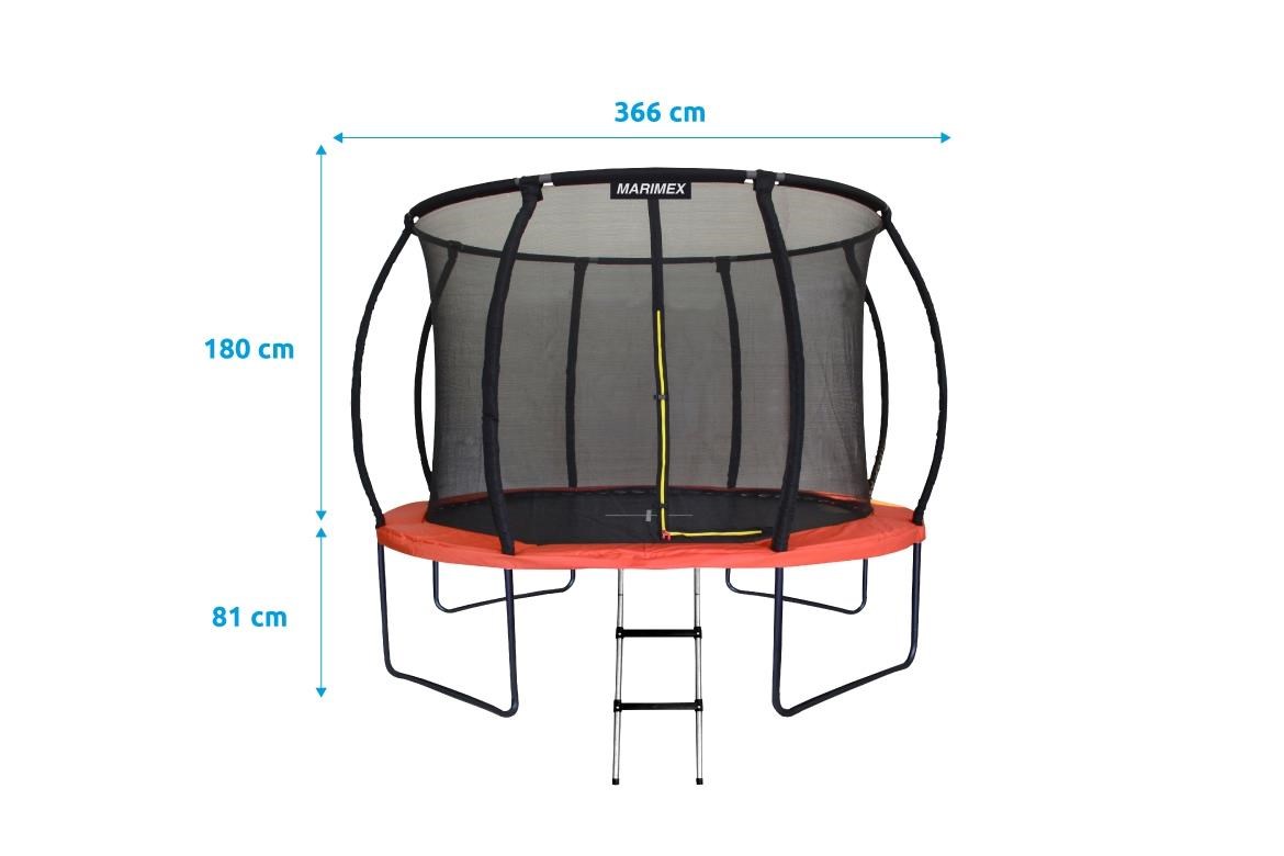 Marimex Premium trampolína 366 cm + vnitřní ochranná síť + schůdky ZDARMA1 